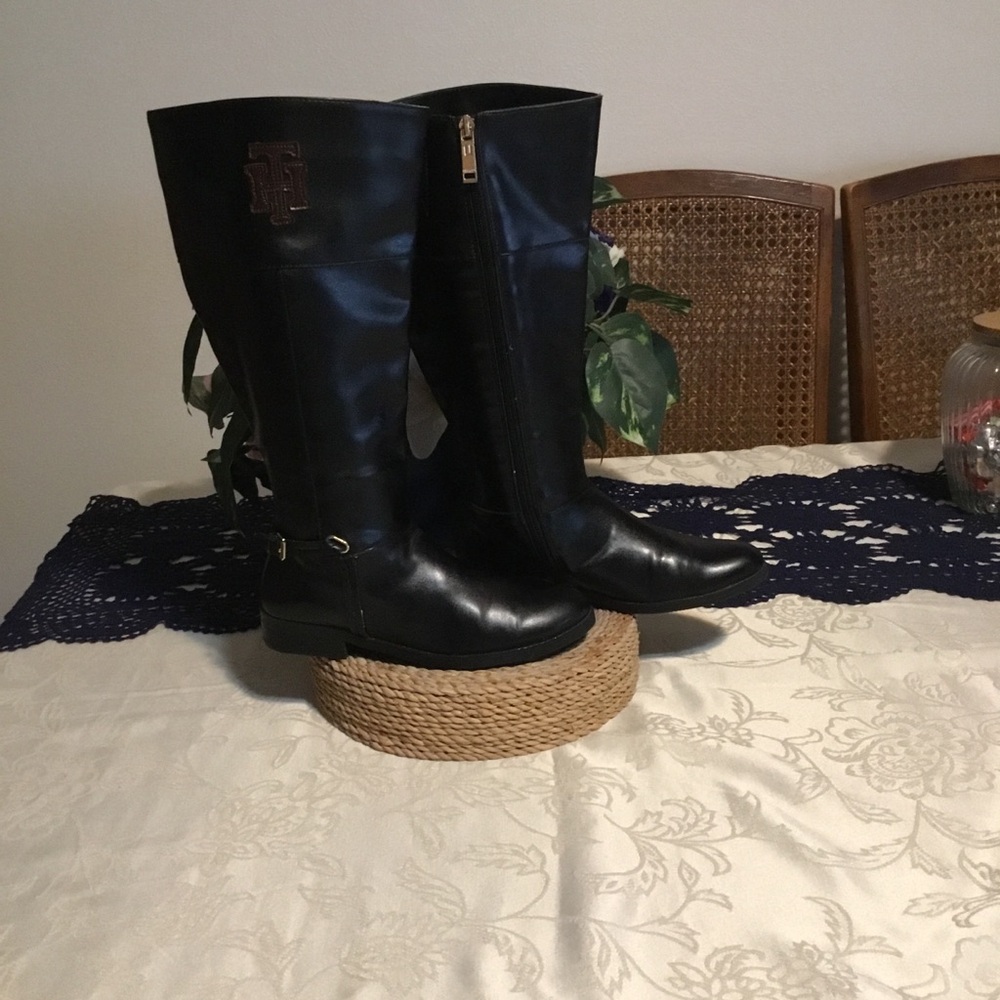 Host Pick- Tommy Hilfiger Black Heeled Boots